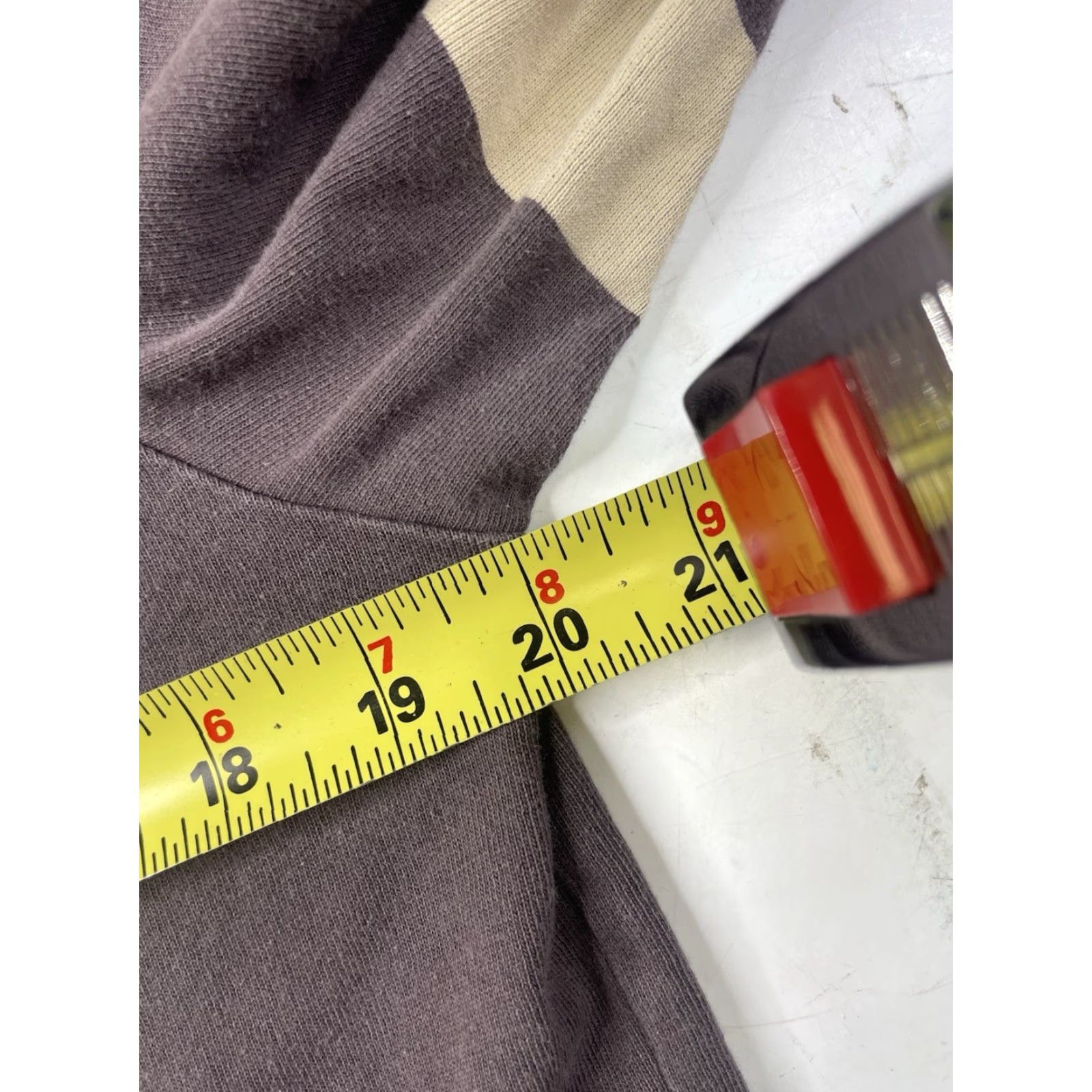 CO Guideboat Co Crew Neck Long Sleeve Shirt Mens M Striped Gray Cotton T-Shirt Classic Outdoor Logo Size US M / EU 48-50 / 2 - 5 Thumbnail