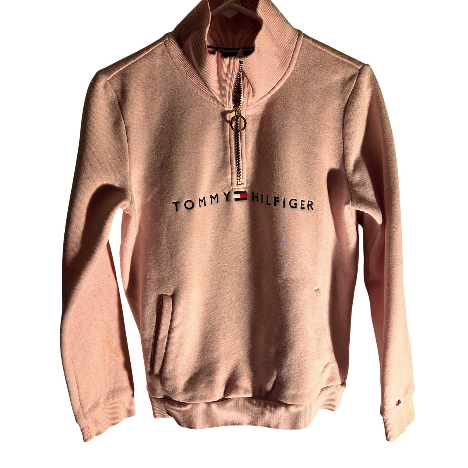 Tommy Hilfiger Tommy Hilfiger Blush Pink Pullover Jacket - Size Small Size S / US 4 / IT 40 - 1 Thumbnail