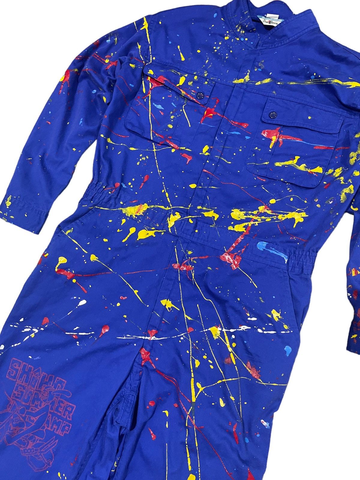 Vintage Vintage Double Diamond Paints Overall Worker Size US 37 - 7 Thumbnail