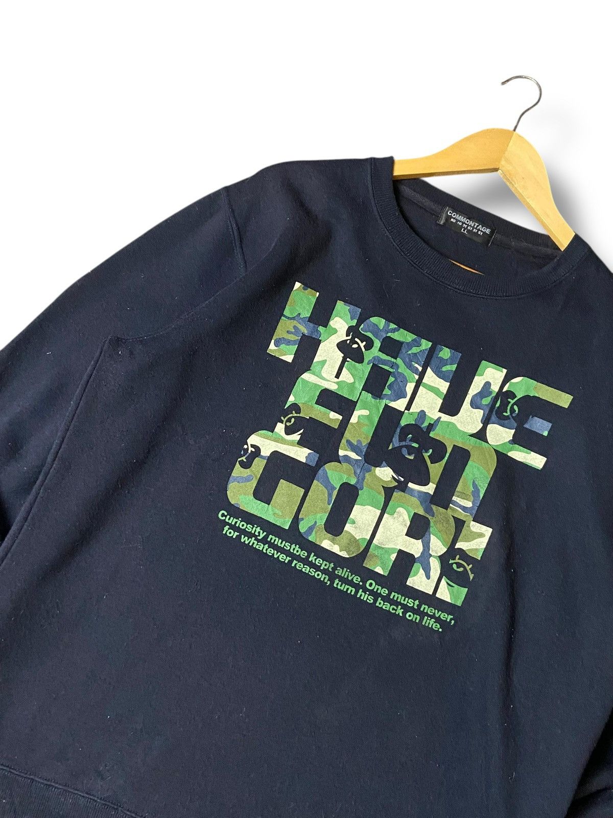 Japanese Brand × Vintage COMMONTAGE Brand Printed SpellOut Sweatshirt (130) Size US L / EU 52-54 / 3 - 4 Thumbnail