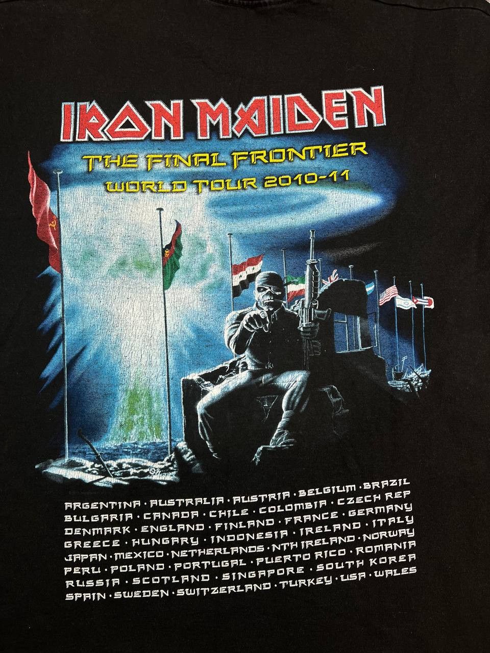Band Tees Iron Maiden 2010-11 The Final Frontier World Tour Tee Size US L / EU 52-54 / 3 - 6 Thumbnail