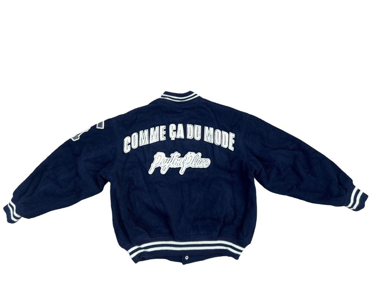 Japanese Brand × PPFM Vintage PPFM X Comme Ca Du Mode Fleece Varsity Bomber Jacket Size US M / EU 48-50 / 2 - 1 Thumbnail