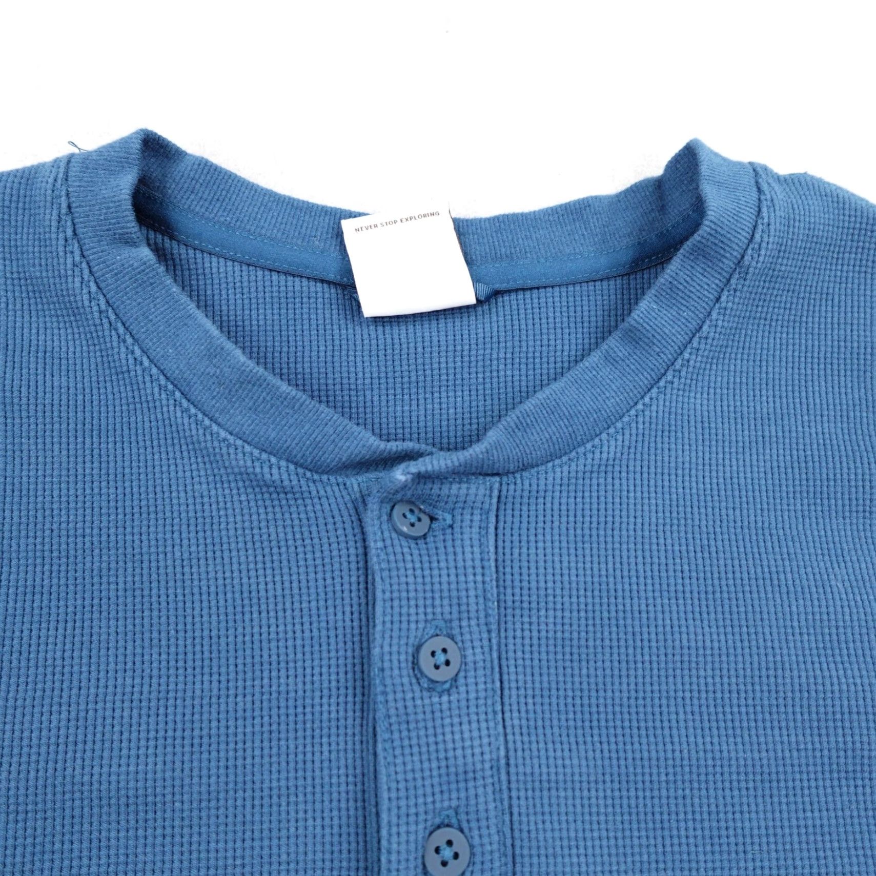 The North Face North Face Shirt Mens 2XL Blue Waffle Knit Thermal Henley Long Sleeve Outdoors Size US XXL / EU 58 / 5 - 2 Thumbnail
