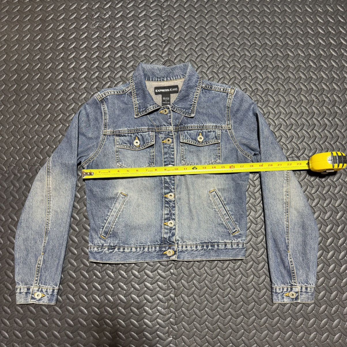 Express Vintage Express Jeans Denim Jacket Cropped Y2K USA Small Size S / US 4 / IT 40 - 6 Thumbnail