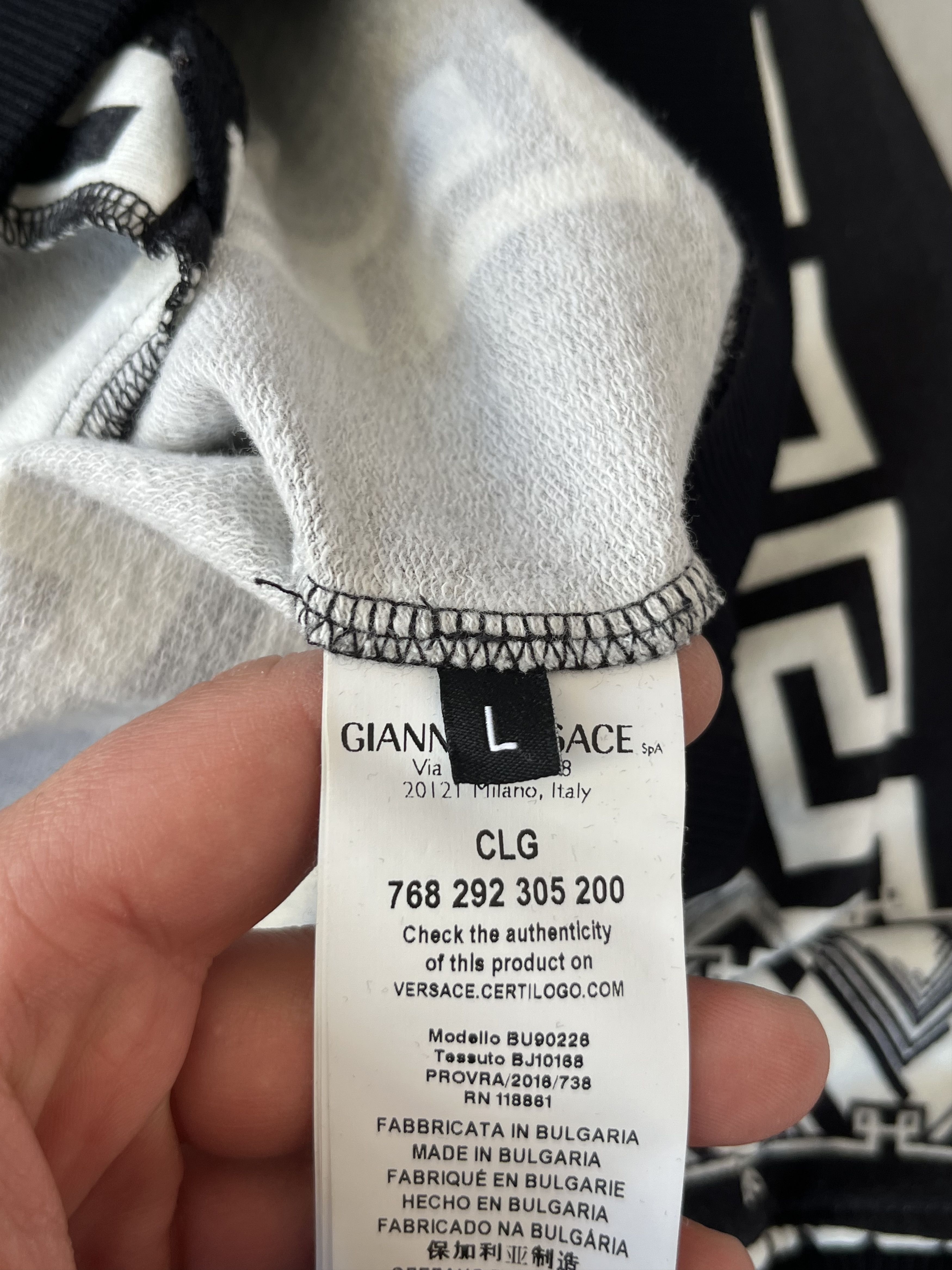 Versus Versace VERSACE VERSUS Full Zip Hooded Patterned Baroque Size US L / EU 52-54 / 3 - 13 Thumbnail