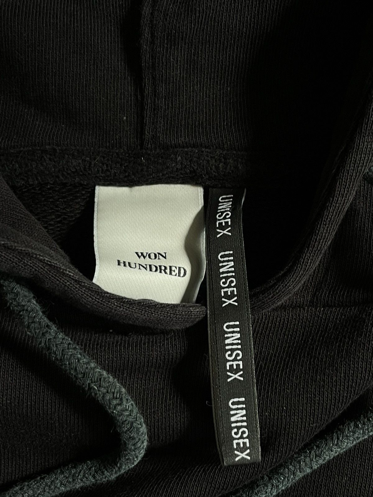 Won Hundred Won Hundred Detroit Black Hoodies Knit Logo RARE Size US M / EU 48-50 / 2 - 5 Thumbnail