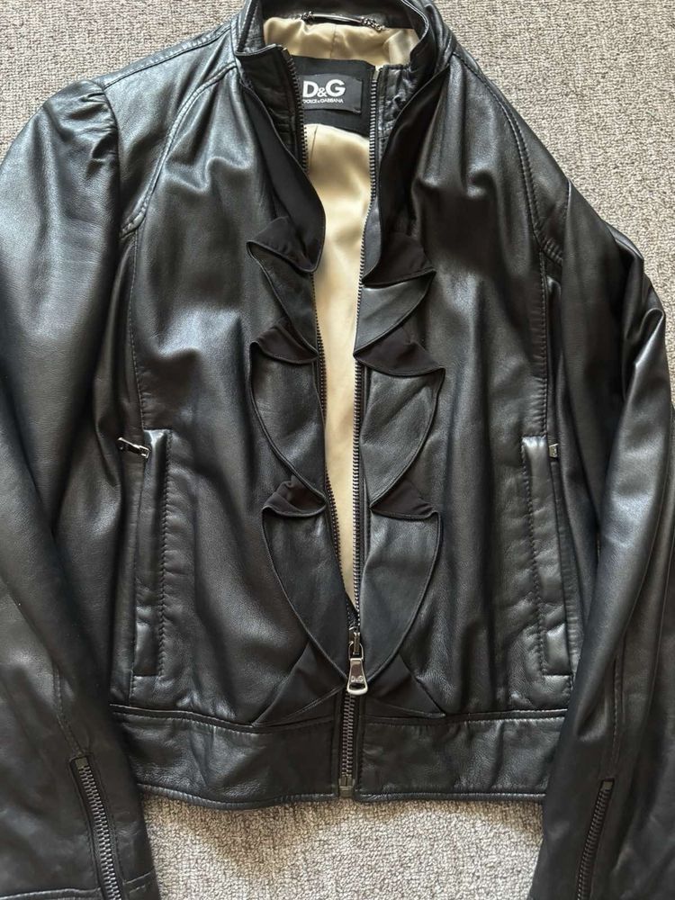 Dolce & Gabbana Dolce Gabbana Leather Jacket Size M / US 6-8 / IT 42-44 - 1 Thumbnail