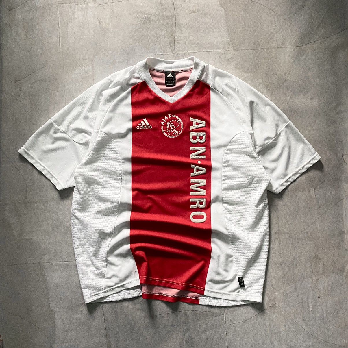 Adidas 2003 Adidas Ajax Blockcore Soccer Jersey Shirt Size US XXL / EU 58 / 5 - 1 Thumbnail