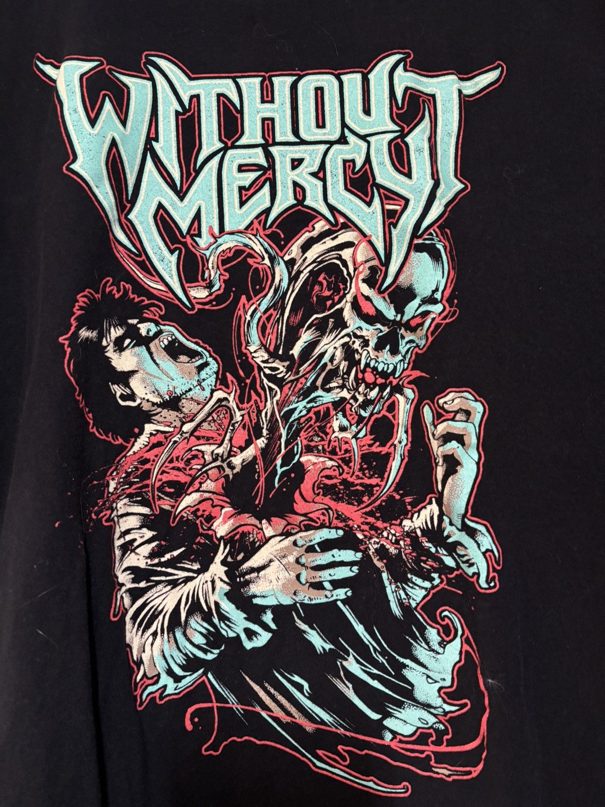 Other Without Mercy Graphic Metal Tee – Horror Skull Artwork Size US XL / EU 56 / 4 - 2 Thumbnail