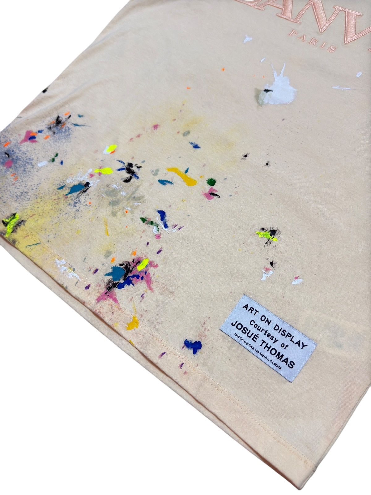 Gallery Dept. × Lanvin Gallery Dept. Lanvin Pink Paint Splatter Tee Shirt Size XL / US 12-14 / IT 48-50 - 6 Thumbnail