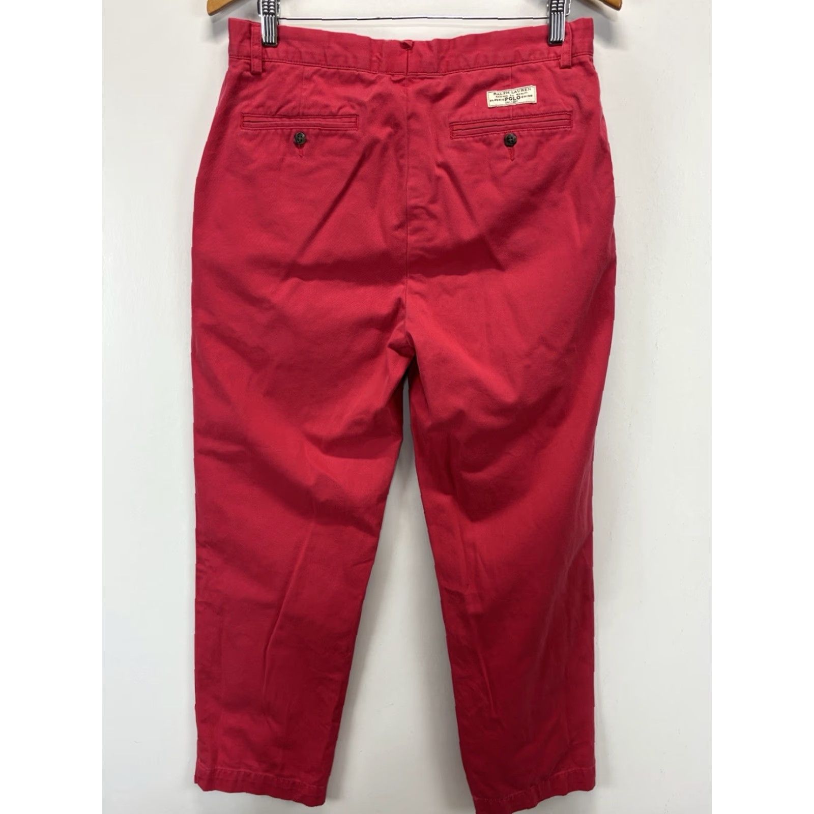 Polo Ralph Lauren VINTAGE Polo Ralph Lauren Prospect Chino Pants Men’s 32x32 Light Red Pink Cotton Flat Front Preppy Size US XS / EU 42 / 0 - 3 Thumbnail
