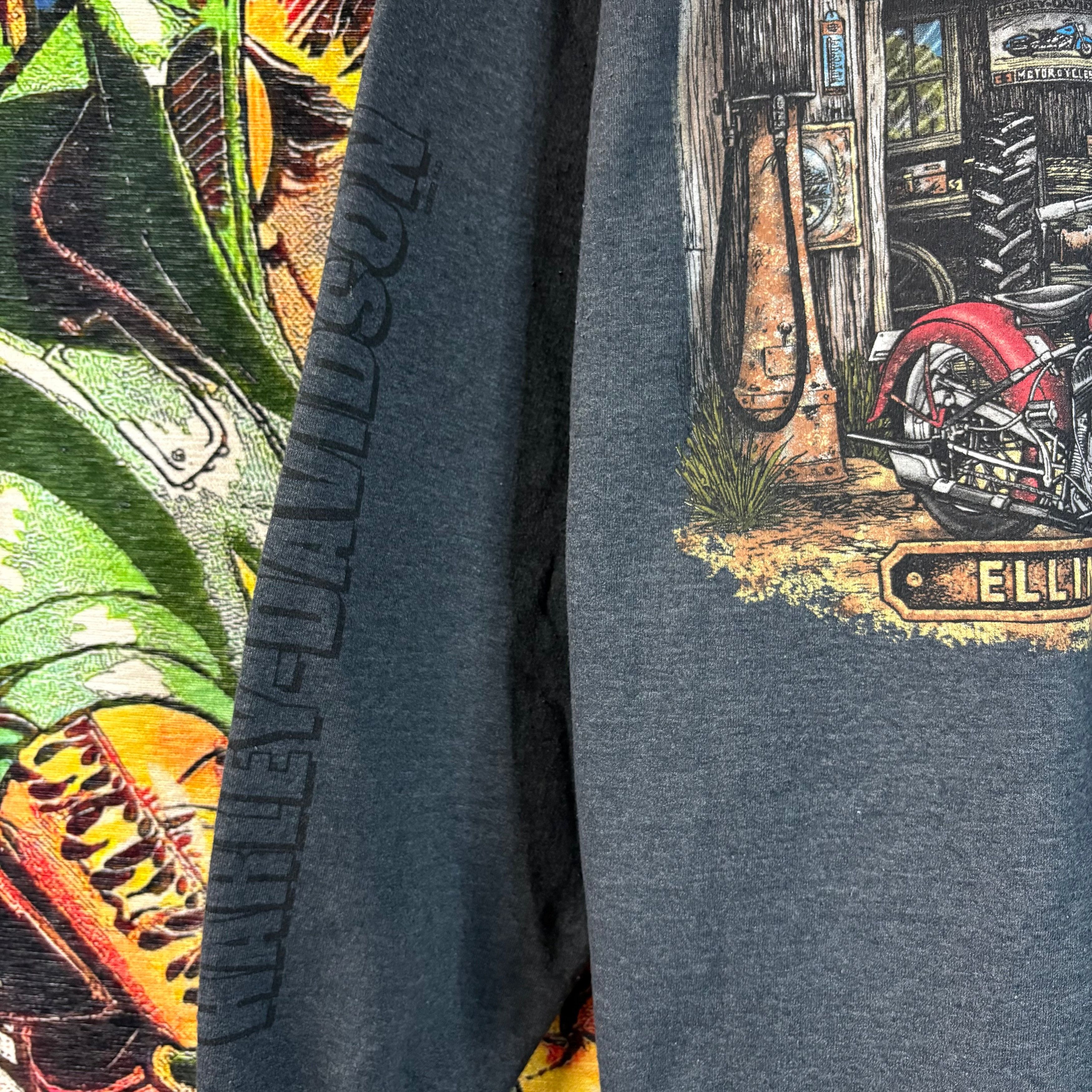 Harley Davidson Harley-Davidson Old School Ellington,CT Pullover Hoodie Size US XXL / EU 58 / 5 - 4 Thumbnail