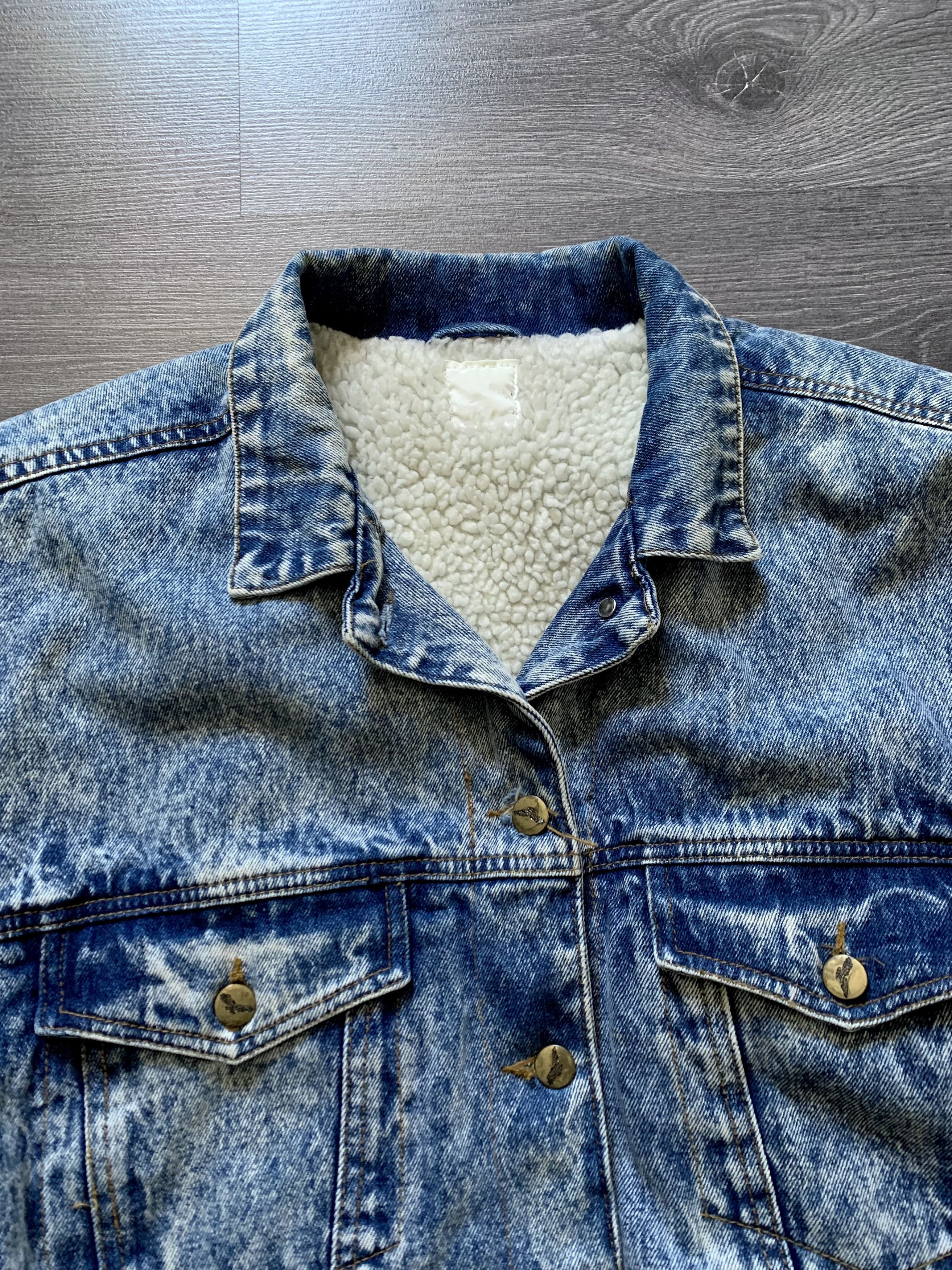 Vintage Vintage 90s Denim Jacket Sherpa Jacket Size US M / EU 48-50 / 2 - 4 Thumbnail