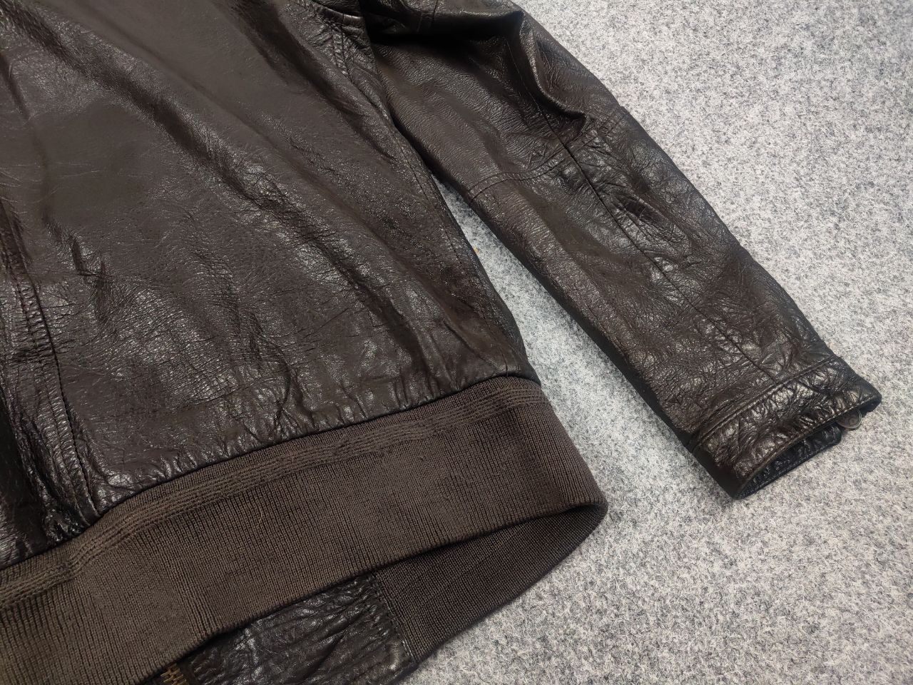 Brian Dales Brian Dales Dark Brown leather Zip Pocket Vintage Jacket Size US M / EU 48-50 / 2 - 13 Thumbnail