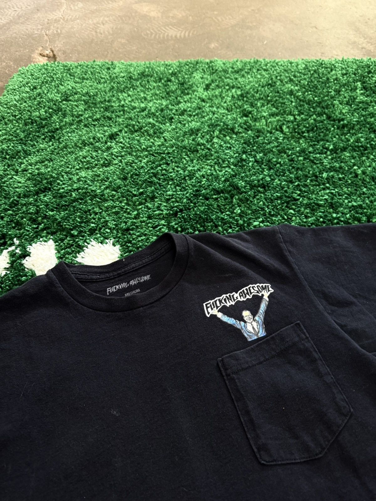 Fucking Awesome Fucking Awesome Hollywood Store Pocket Tee Black Medium Size US M / EU 48-50 / 2 - 2 Thumbnail