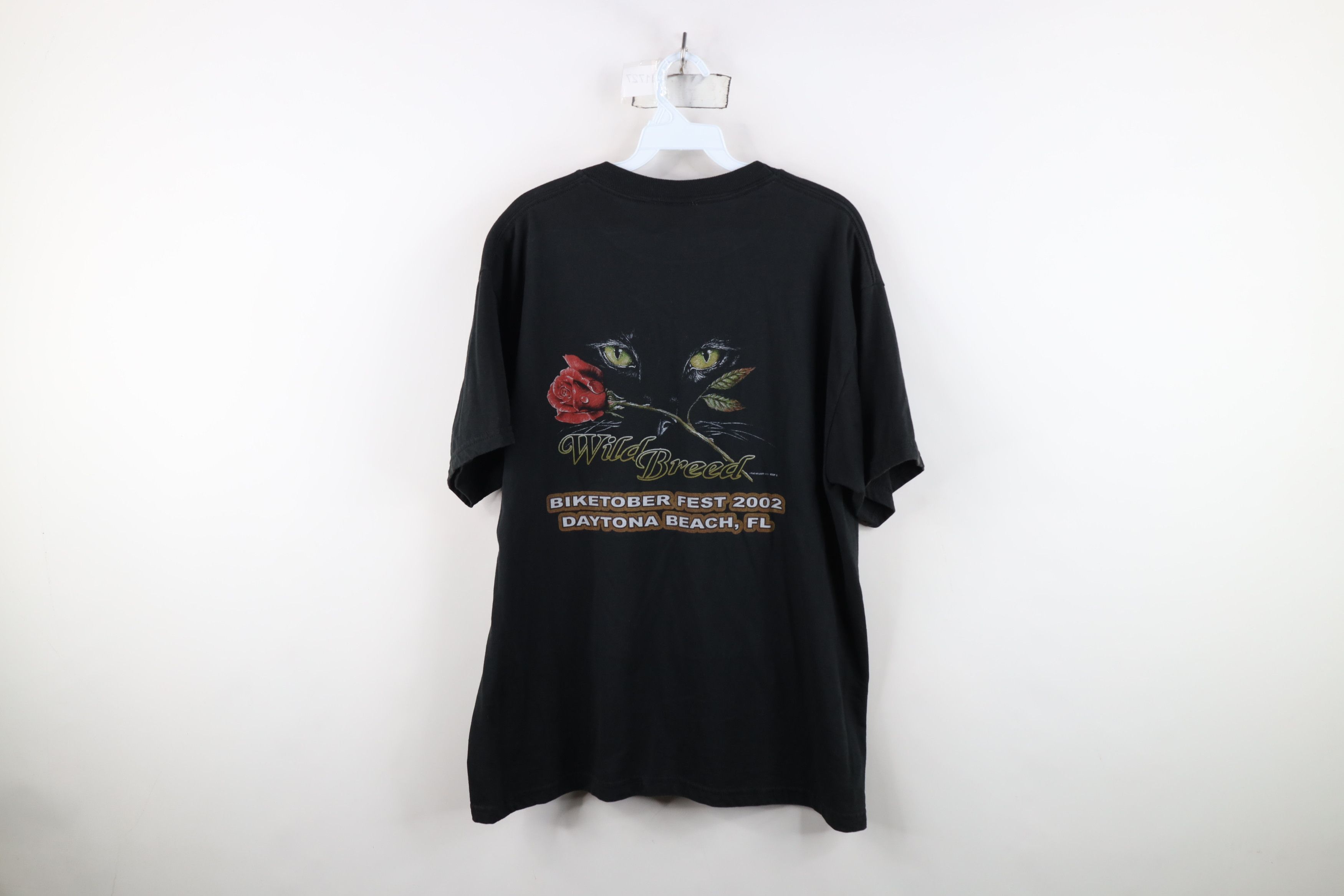 Vintage Vintage Y2K 2002 Daytona Beach Biketober Fest T-Shirt Black Size US L / EU 52-54 / 3 - 11 Thumbnail