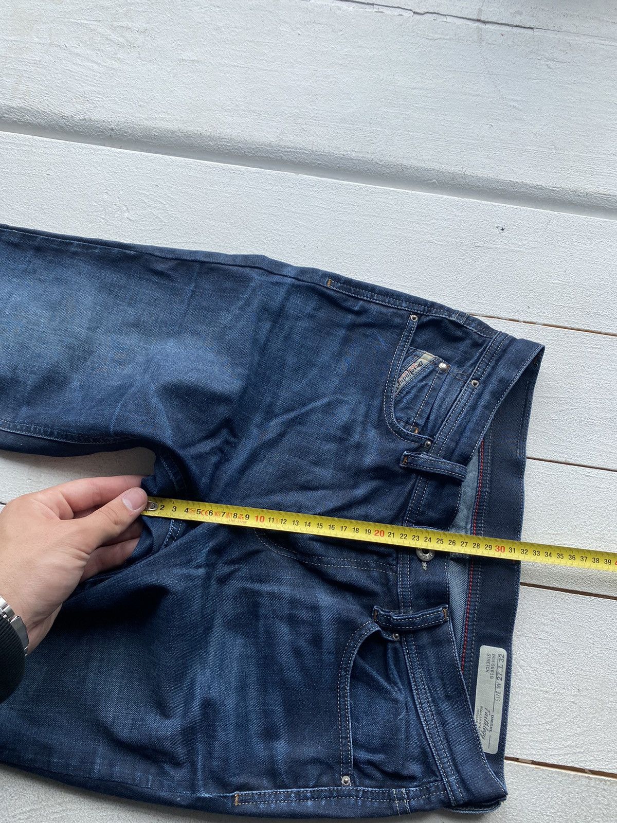 Designer × Diesel × Vintage 🔥Punk Emo Goth Diesel Regular Straight Blue Women Jeans rare Size 27" / US 4 / IT 40 - 10 Thumbnail