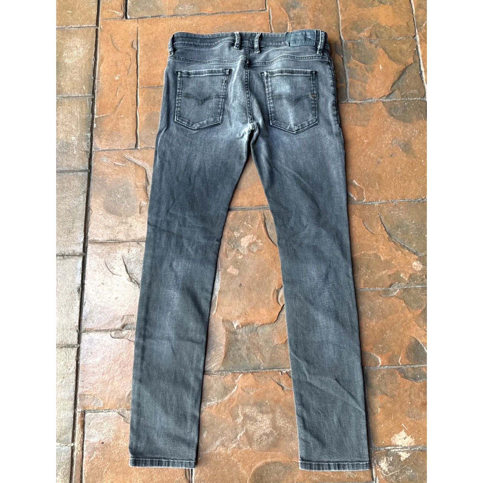 Diesel VINTAGE Diesel Sleenker Slim Jeans 29x30 Button Fly Charcoal Wash Gray 90s Grunge Dante? Size 29" - 2 Thumbnail