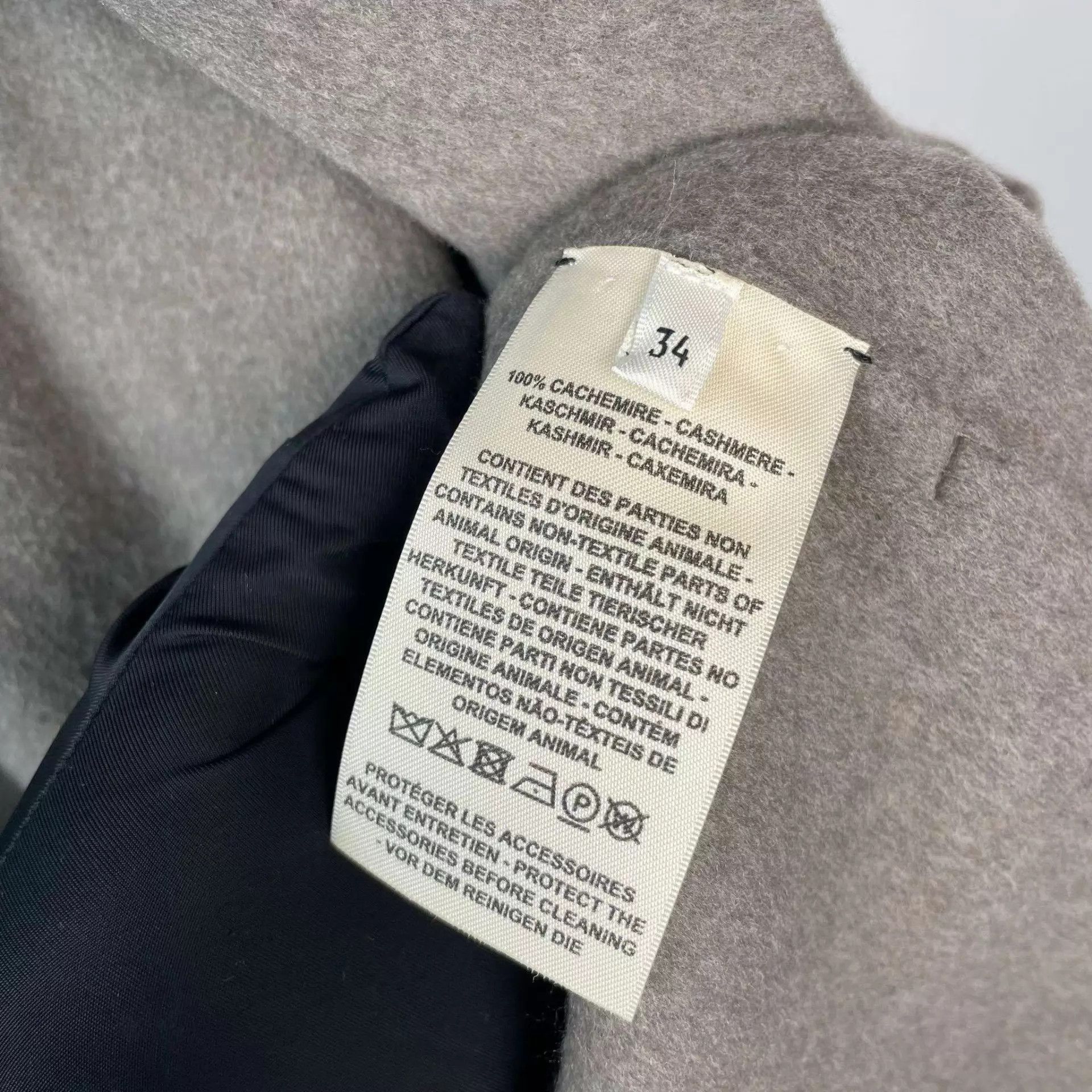 Hermes Hermès Gray Cashmere Coat 34 New with tags Size XS / US 0-2 / IT 36-38 - 5 Thumbnail