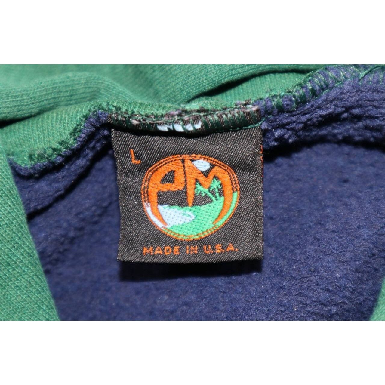 Vintage VTG Notre Dame Fighting Irish Hoodie Sweatshirt Green Navy L Size US L / EU 52-54 / 3 - 3 Thumbnail
