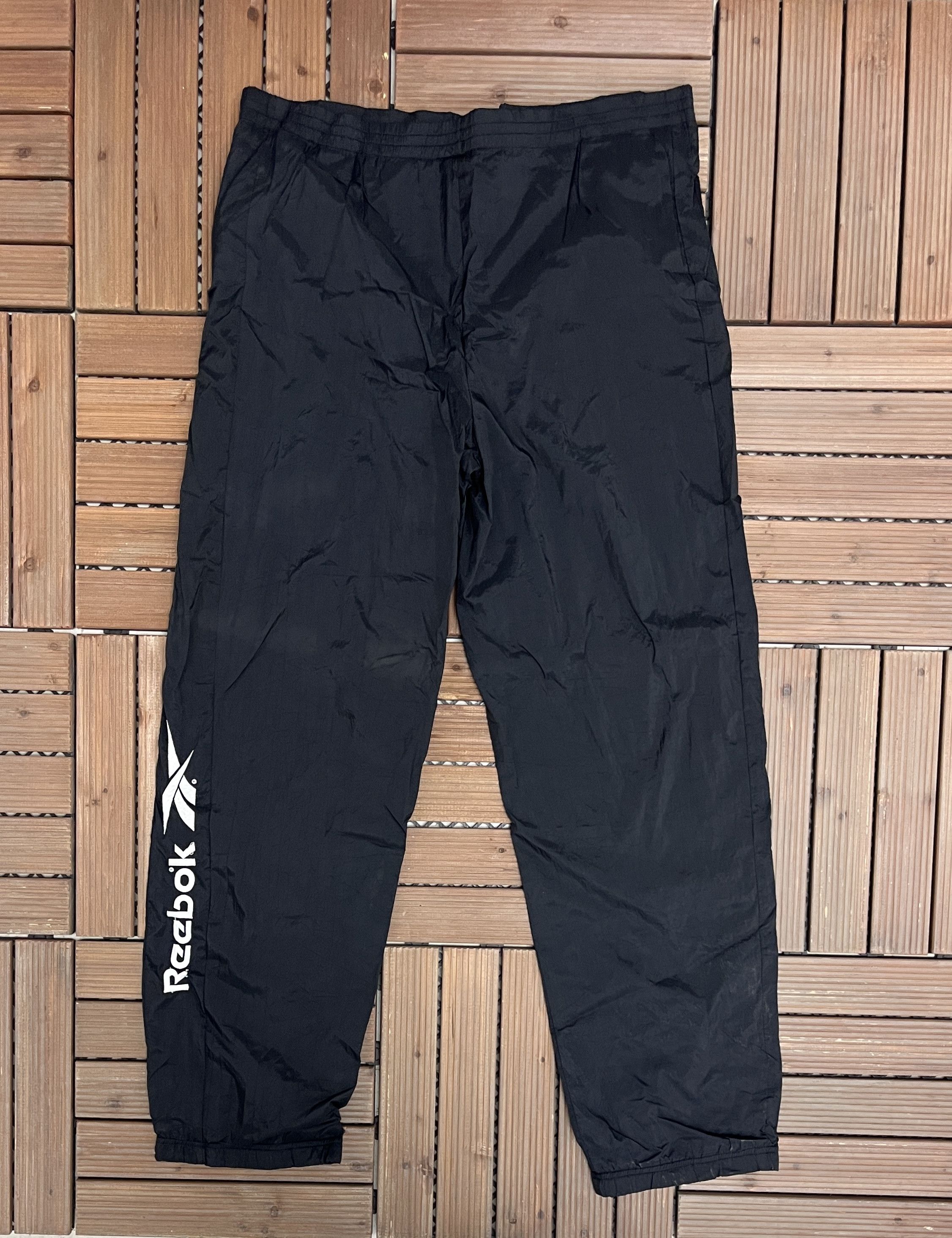 Reebok Reebok Embroidered Logo Vintage Teal Track Pants Size US 36 / EU 52 - 3 Thumbnail