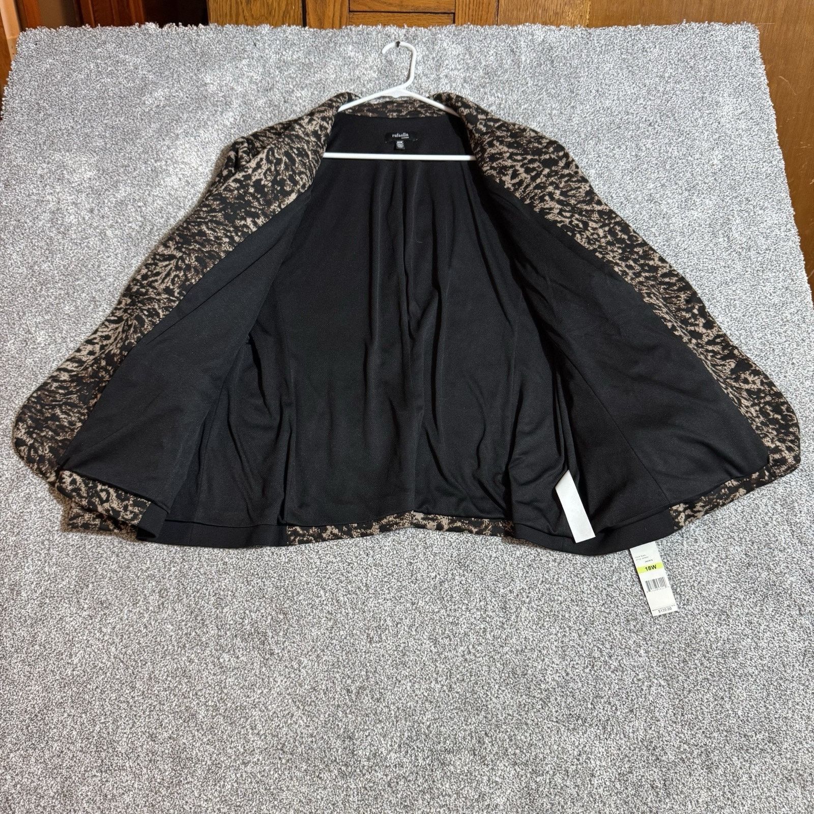 Other Rafaella Blazer Women 18W Plus Leopard Print Lagenlook Retro Size XXL / US 16-18 / IT 52-54 - 7 Thumbnail