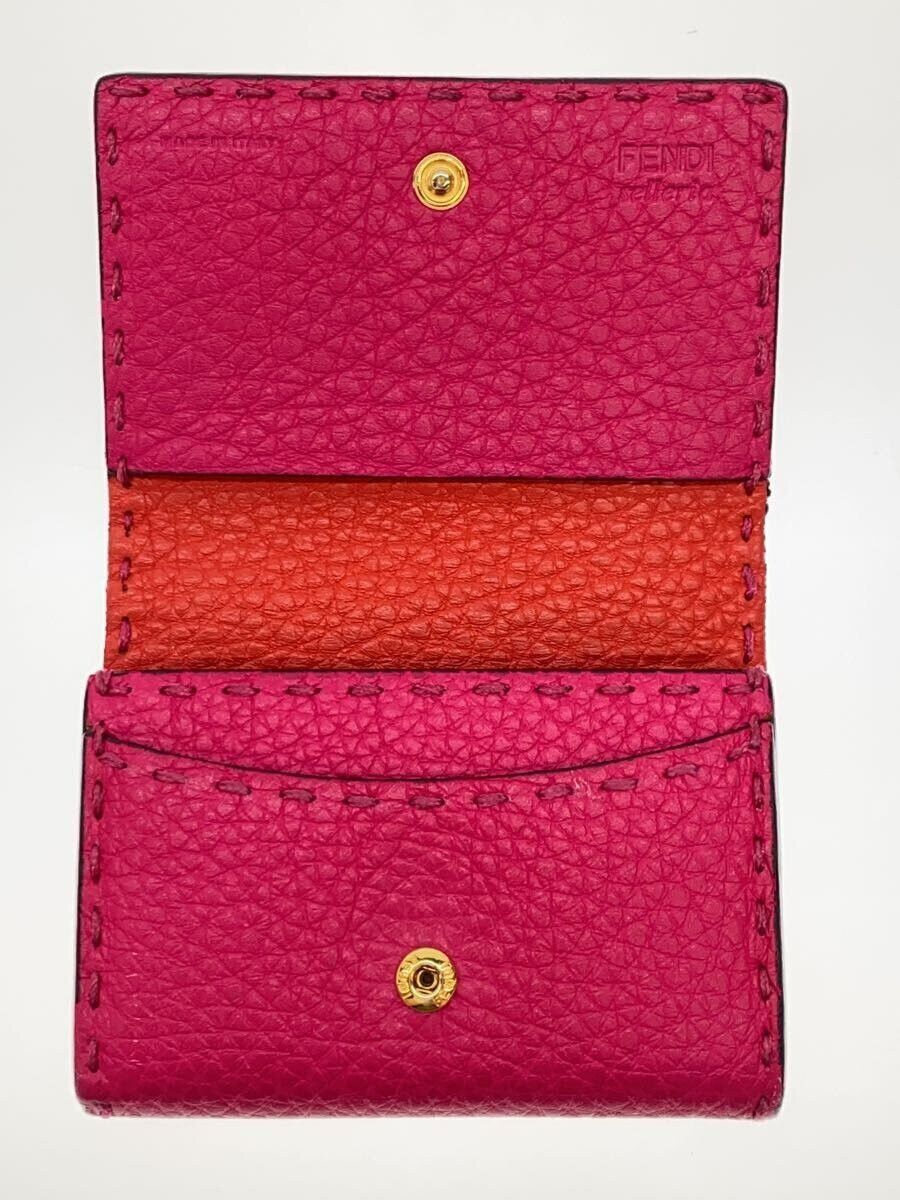 Fendi Fendi Leather Card Case Pink Size ONE SIZE - 4 Thumbnail