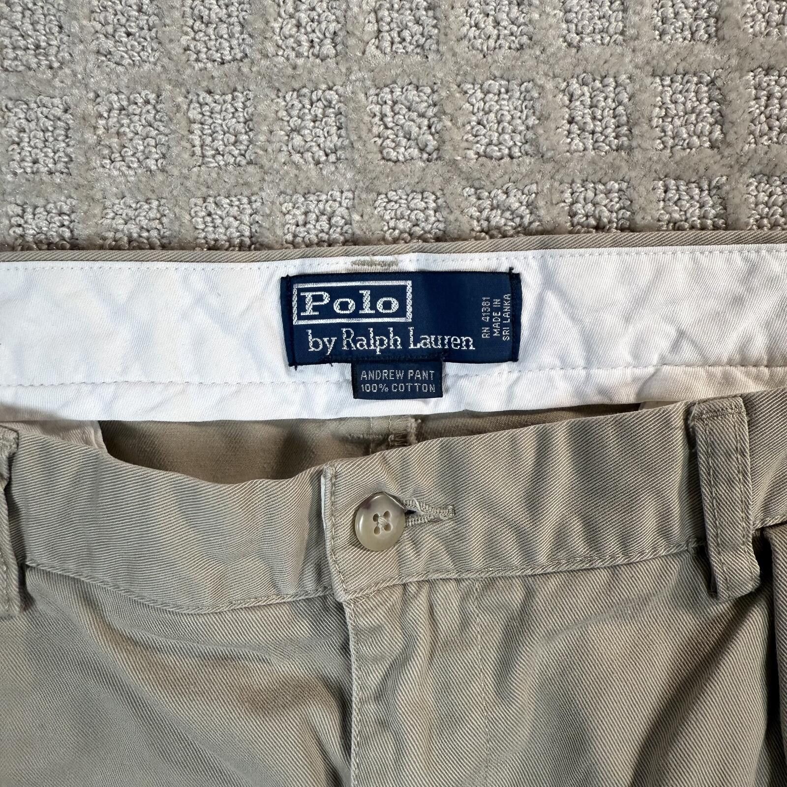 Polo Ralph Lauren Polo Ralph Lauren Andrew Pant Chino 38x29 Beige Wide Leg Size US 38 / EU 54 - 3 Thumbnail