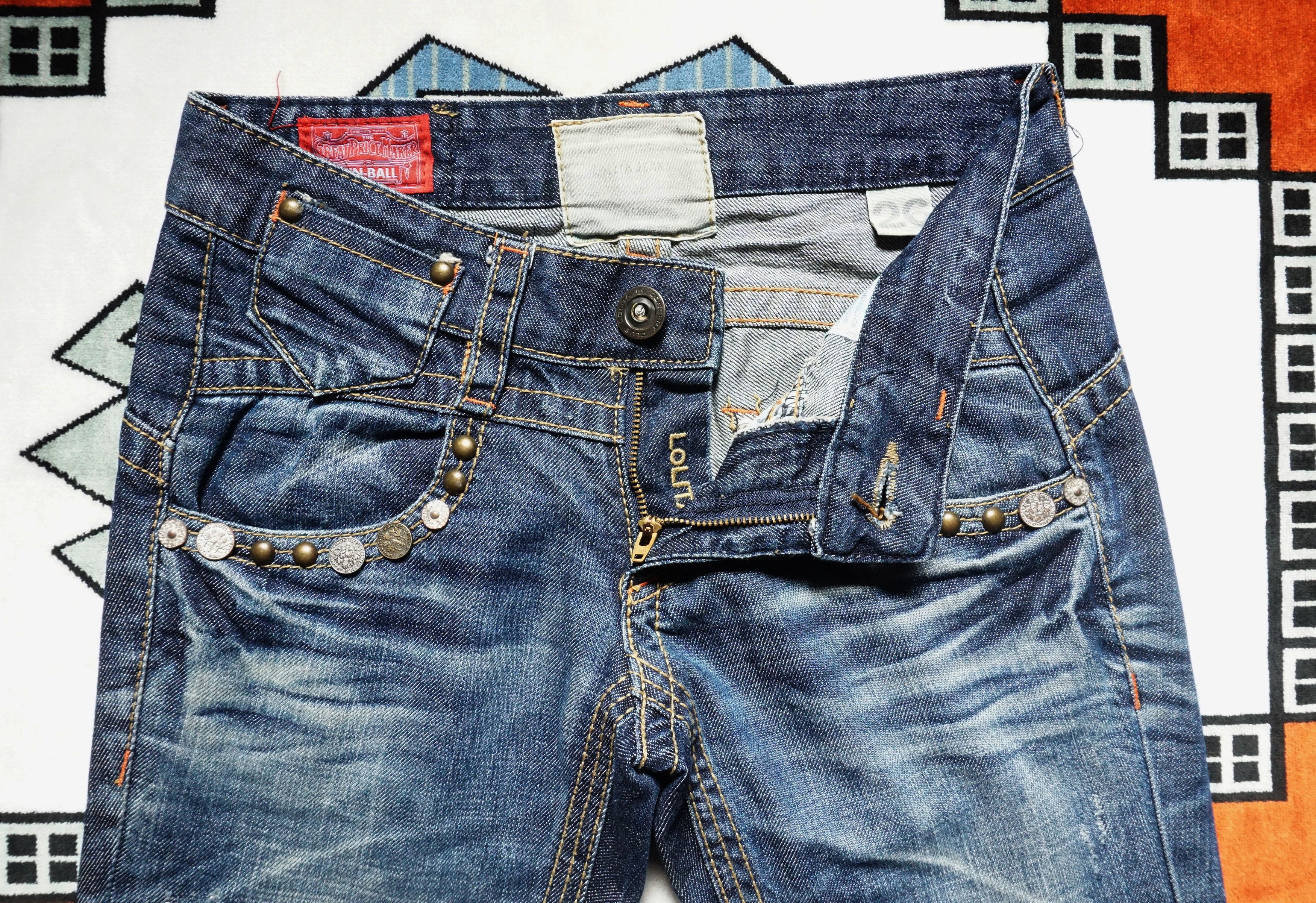 Japanese Brand Exotic vintage Denim Lolita Boot Cut Jeans Size US 28 / EU 44 - 5 Thumbnail