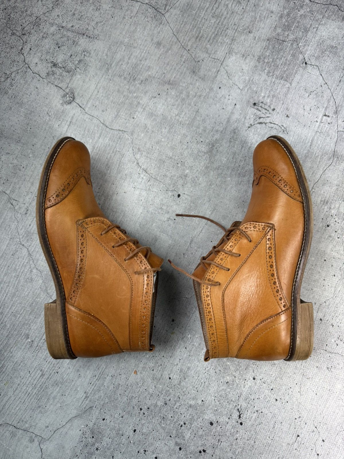 Genuine Leather Durango West Cowboy Boots Brown Leather 10 D USA Size US 7 / EU 40 - 7 Thumbnail