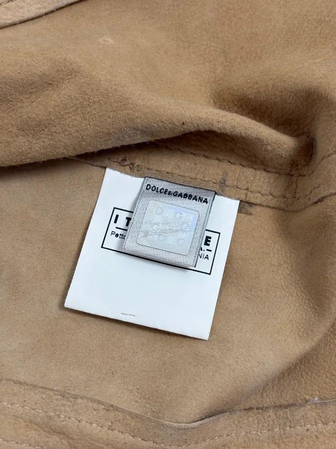 Dolce & Gabbana 2000s Dolce & Gabbana Beige Rodeo Leather Jacket Size US M / EU 48-50 / 2 - 12 Thumbnail