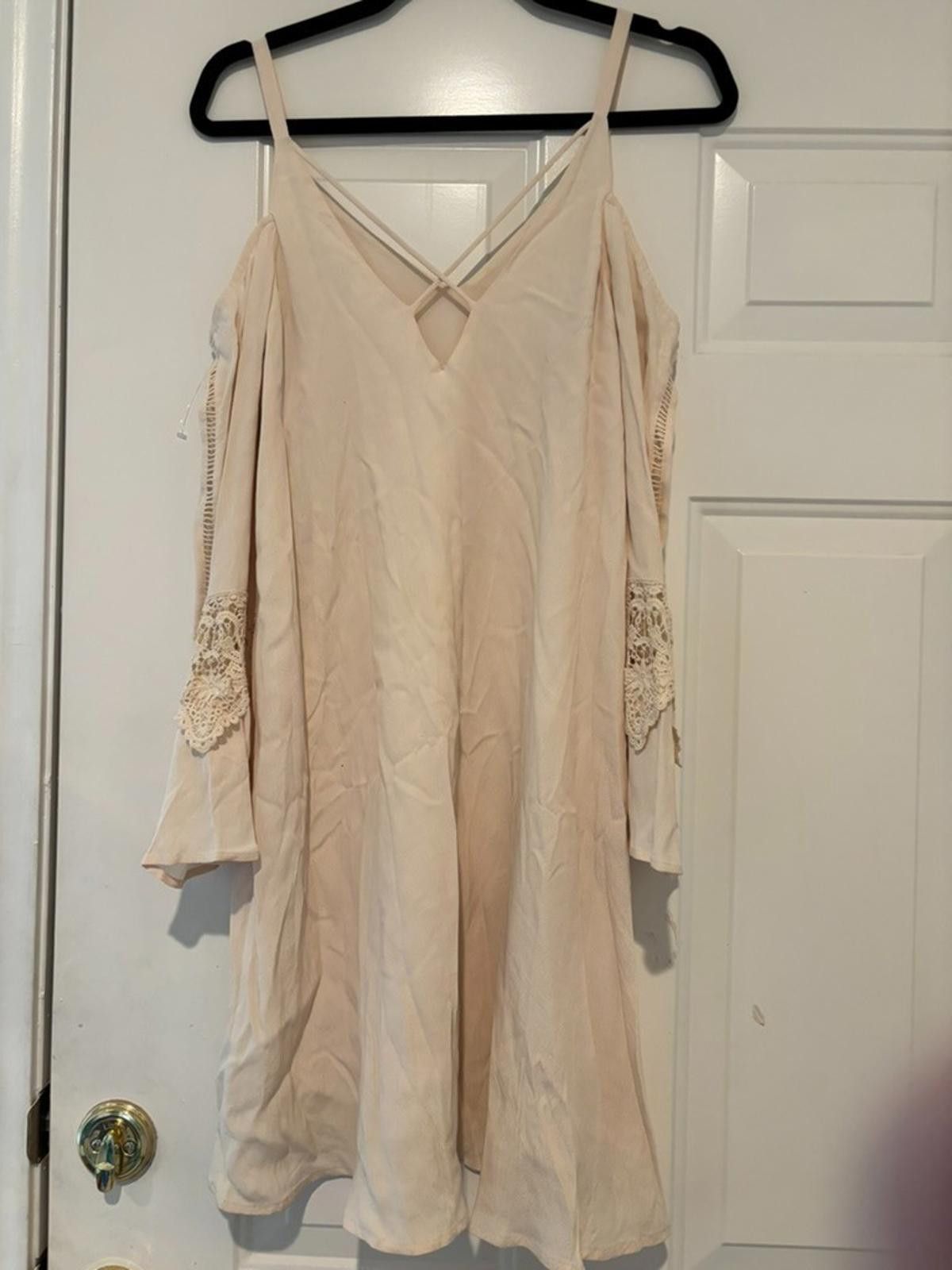 Astrid Andersen Womens sz S cream Aster spring/summer dress #525 Size S / US 4 / IT 40 - 2 Thumbnail