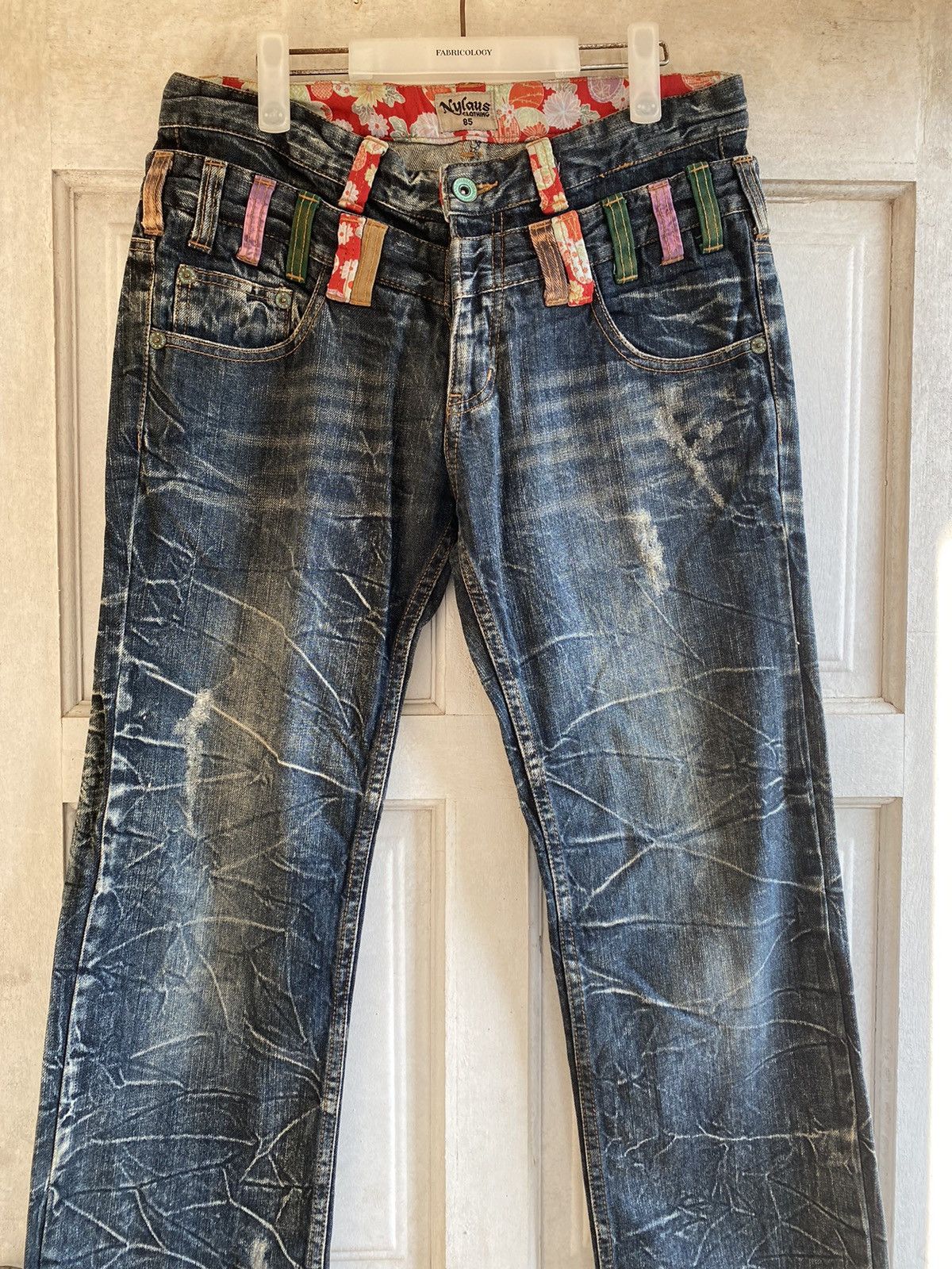 Japanese Brand Nylus Double Waist Size US 33 - 3 Thumbnail