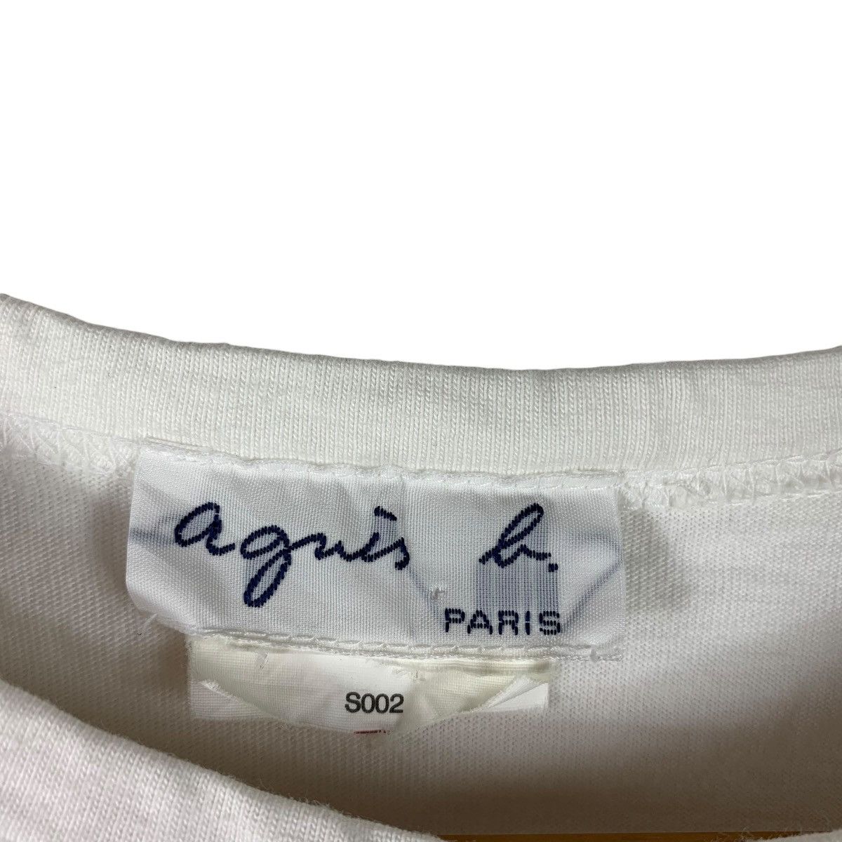 agnes b. Vintage AGNES B Paris small logo spellout logo tee Size US S / EU 44-46 / 1 - 3 Thumbnail