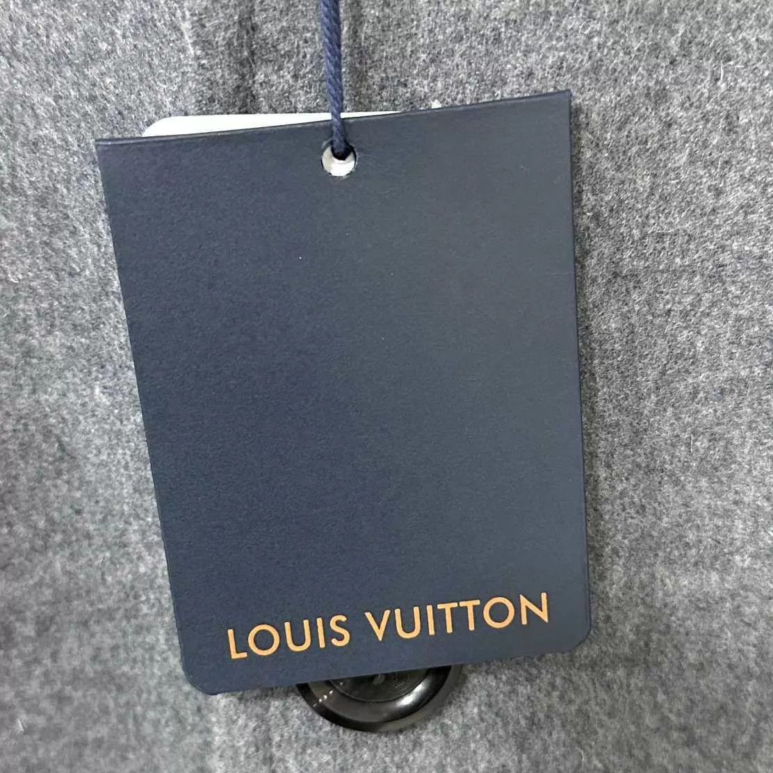 Louis Vuitton LV monogram print gray lined buttoned wool coat 38 Size S / US 4 / IT 40 - 5 Thumbnail
