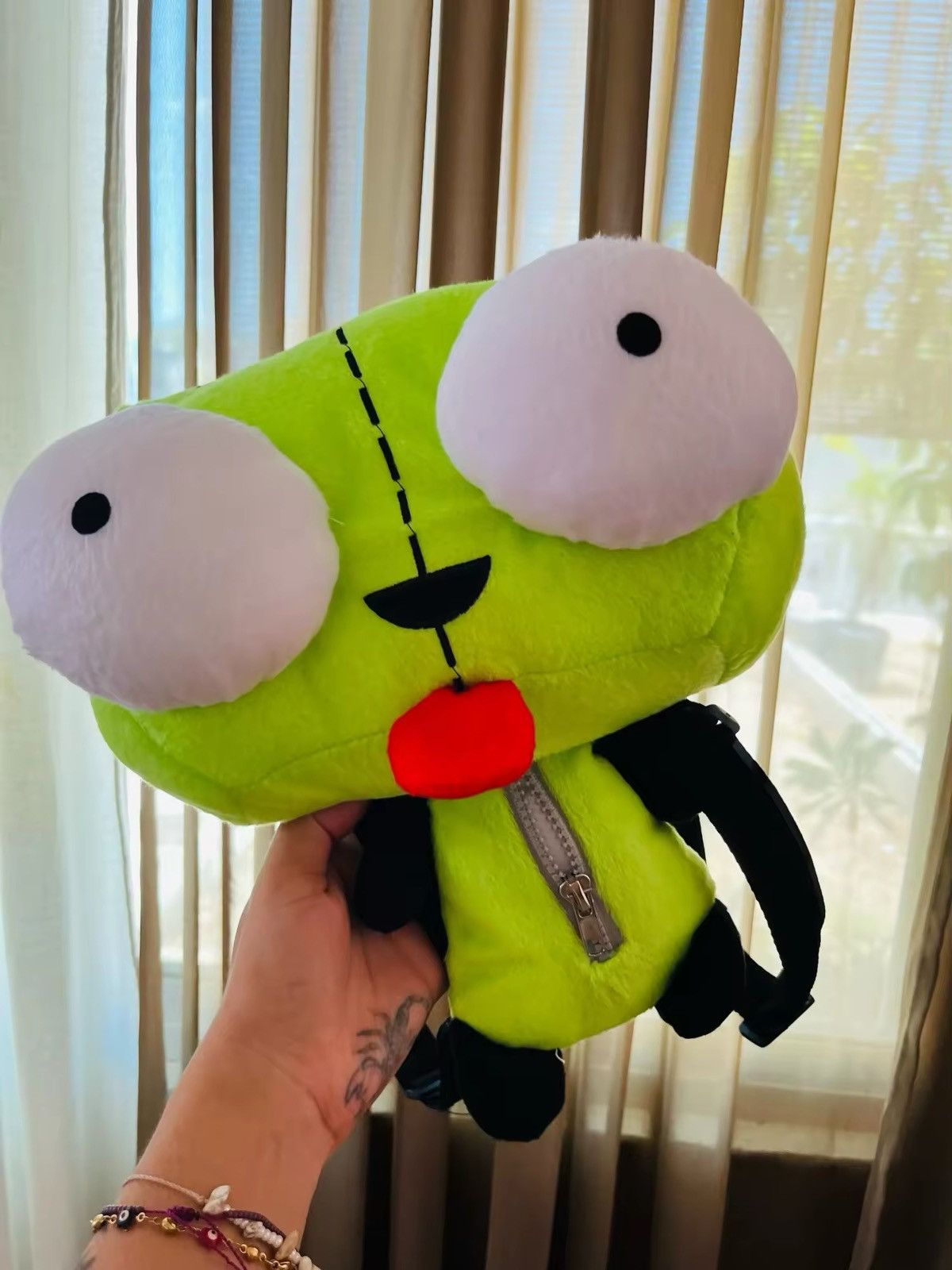 Japanese Brand 35cm "Alien Invader ZIM" Stuffed Plush Backpack Size ONE SIZE - 9 Thumbnail