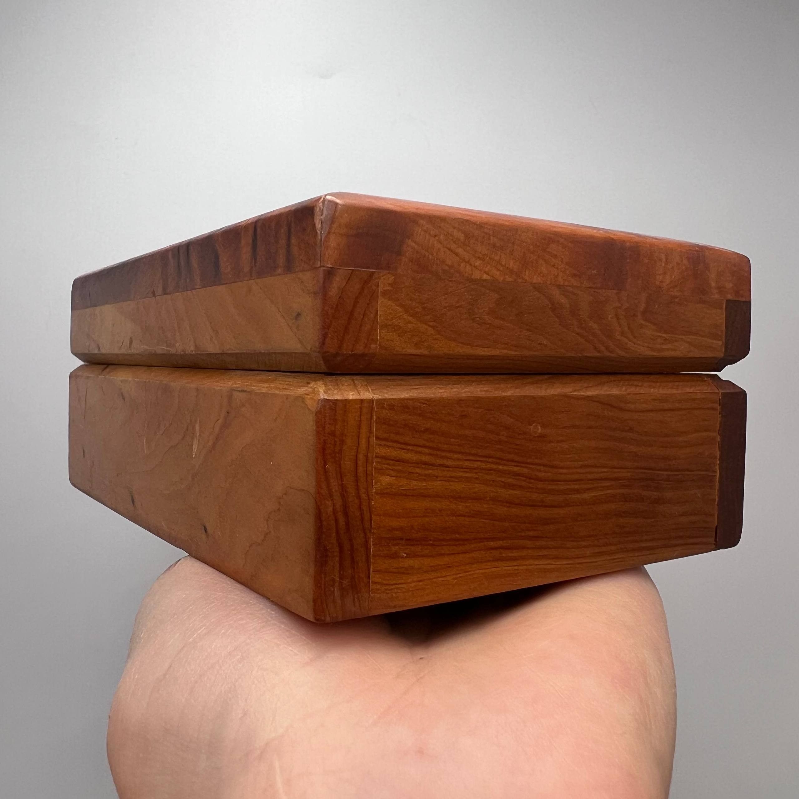 Vintage Vintage Soviet Wooden Box Karelian Birch Inlay Handmade Size ONE SIZE - 3 Thumbnail