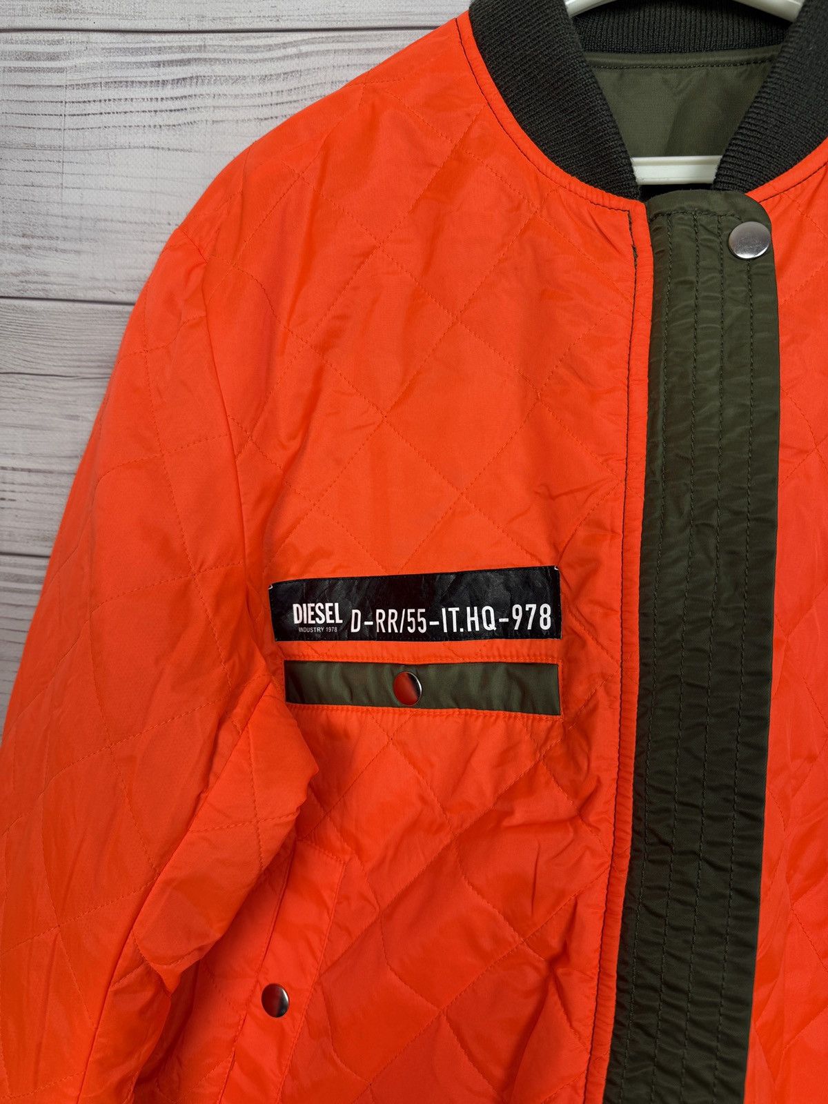 Diesel DIESEL Y2K Skin USA Aviator MA1 Reversible Bomber Jacket Size US S / EU 44-46 / 1 - 12 Thumbnail