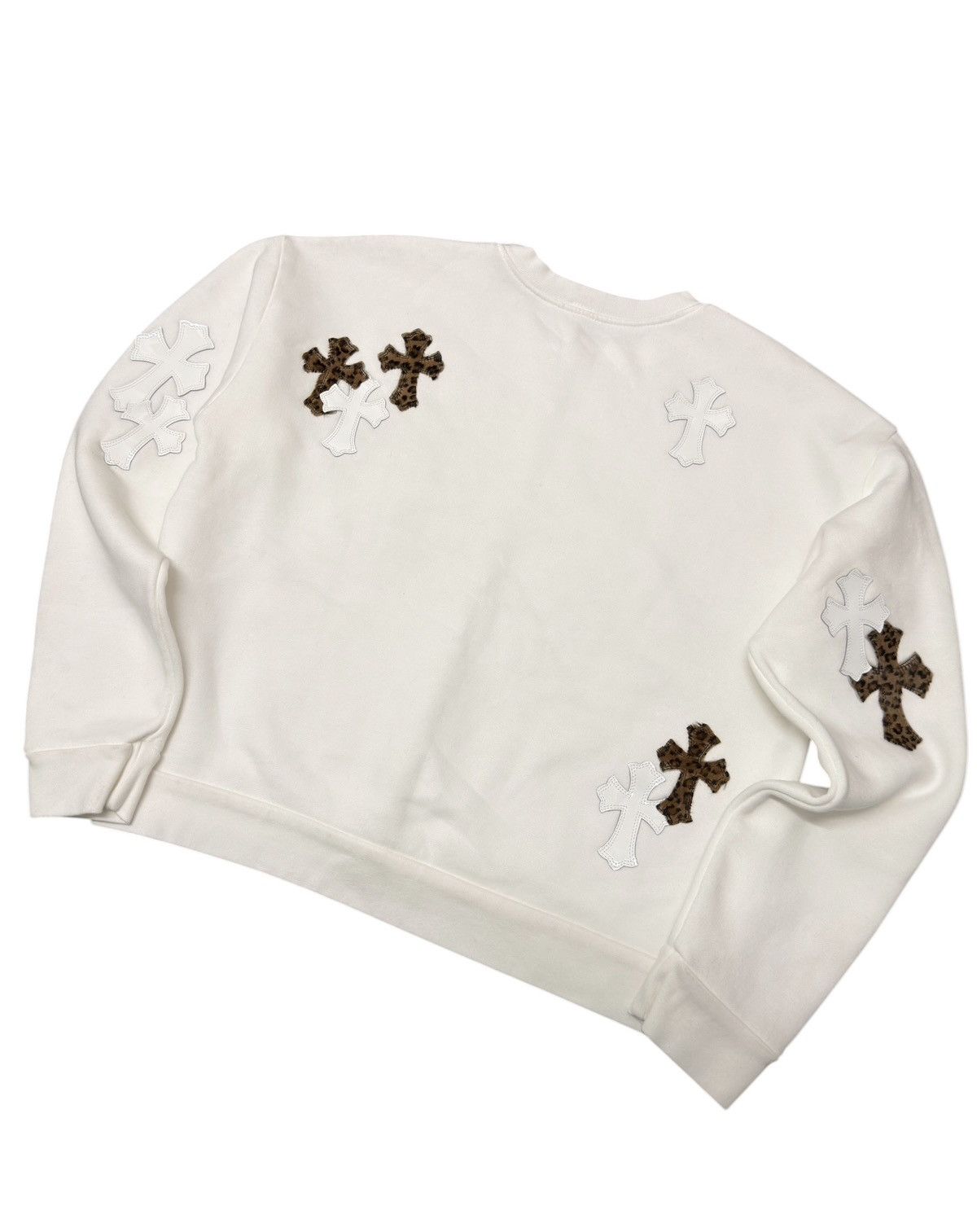 Chrome Hearts Chrome Hearts Leopard & White Patent Leather Patch Sweater Size US XS / EU 42 / 0 - 2 Thumbnail