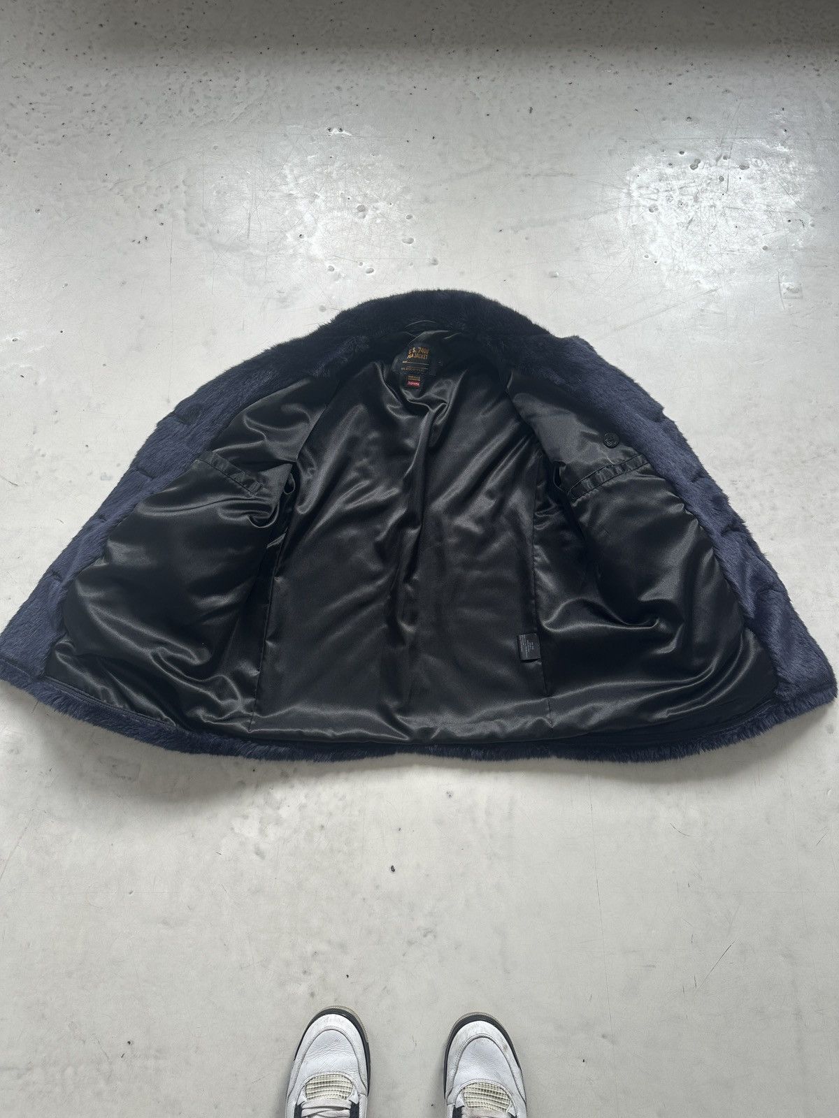 Schott × Supreme Faux fur pea jacket 740N Size US L / EU 52-54 / 3 - 7 Thumbnail