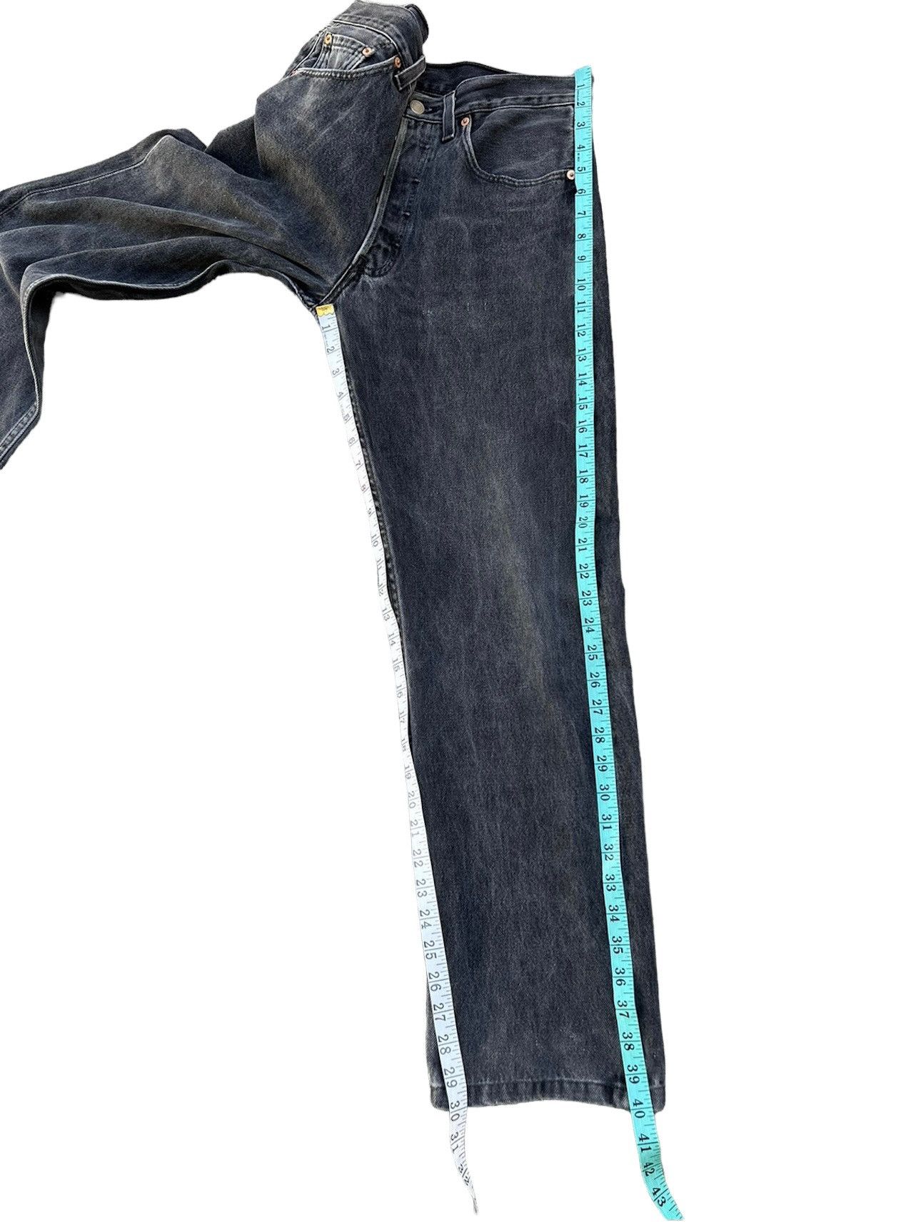 Levi's × Vintage Vintage 1999 Levi’s 501 Usa Faded Black Denim Jeans Size US 31 - 5 Thumbnail