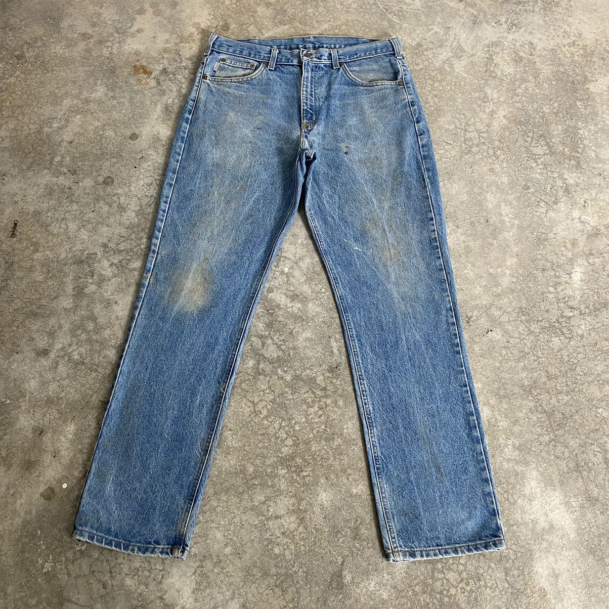 Carhartt Vintage Carhartt Traditional Fit Faded Dirty Jeans Size US 35 - 1 Thumbnail