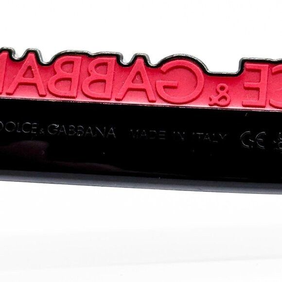 Dolce & Gabbana NEW DOLCE&GABBANA SUNGLASSES DG6204 501/75 BLACK RED WOMEN E Size ONE SIZE - 8 Thumbnail