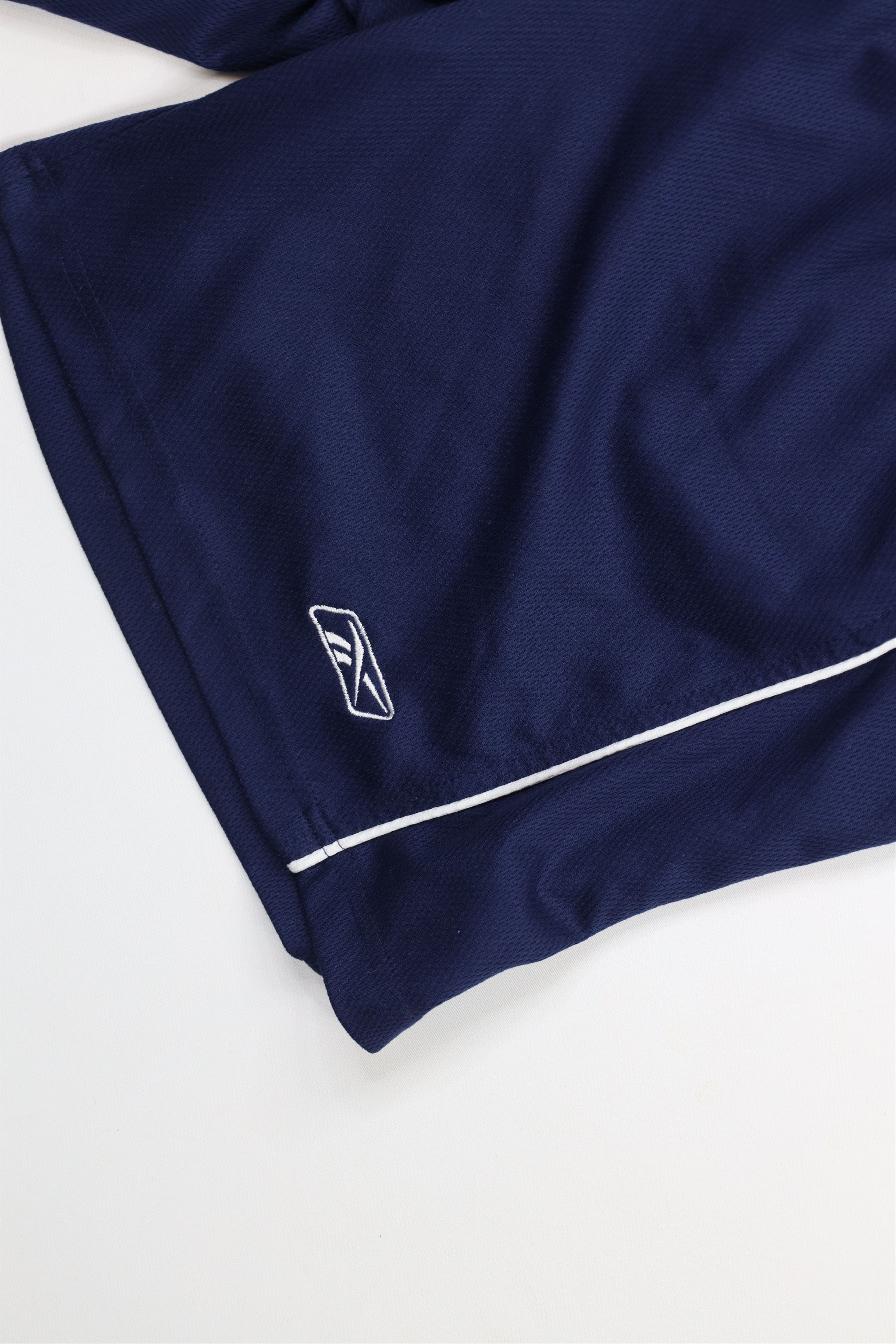 Reebok × Vintage Vintage Reebok Logo Above Knee Gym Shorts Blue Polyester Size US 32 / EU 48 - 5 Thumbnail
