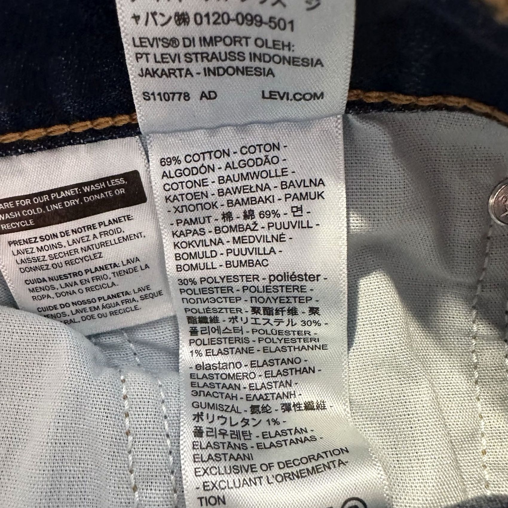 Levi's Levi's Wedgie Fit Jeans 31x28 Womens Straight Dark Wash Stretch Button Fly Denim Jeans Women's 5-Pocket Levi's Model Size 24" / US 00 / IT 34 - 5 Thumbnail
