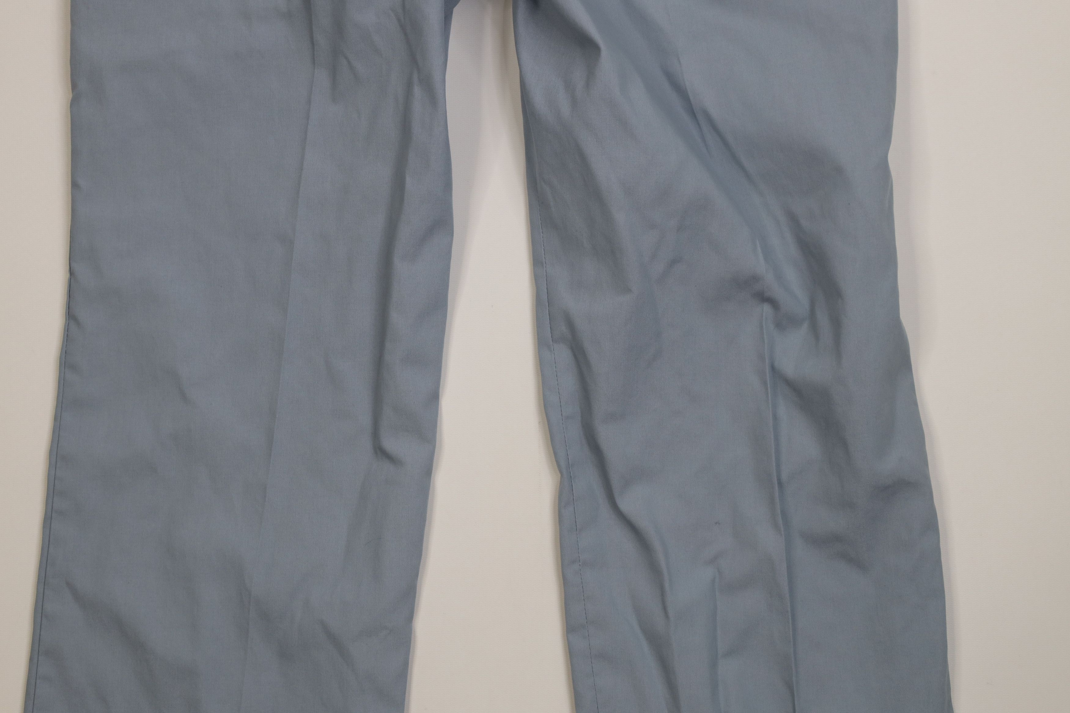 Vintage Vintage 70s Streetwear Wide Leg Chino Pants Light Blue Size US 32 / EU 48 - 10 Thumbnail