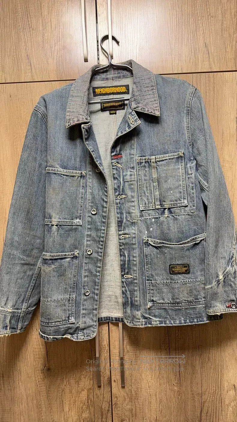 Neighborhood Neighborhood Washed Rust Stain Ink Splatter King Denim Jac Size US M / EU 48-50 / 2 - 1 Thumbnail