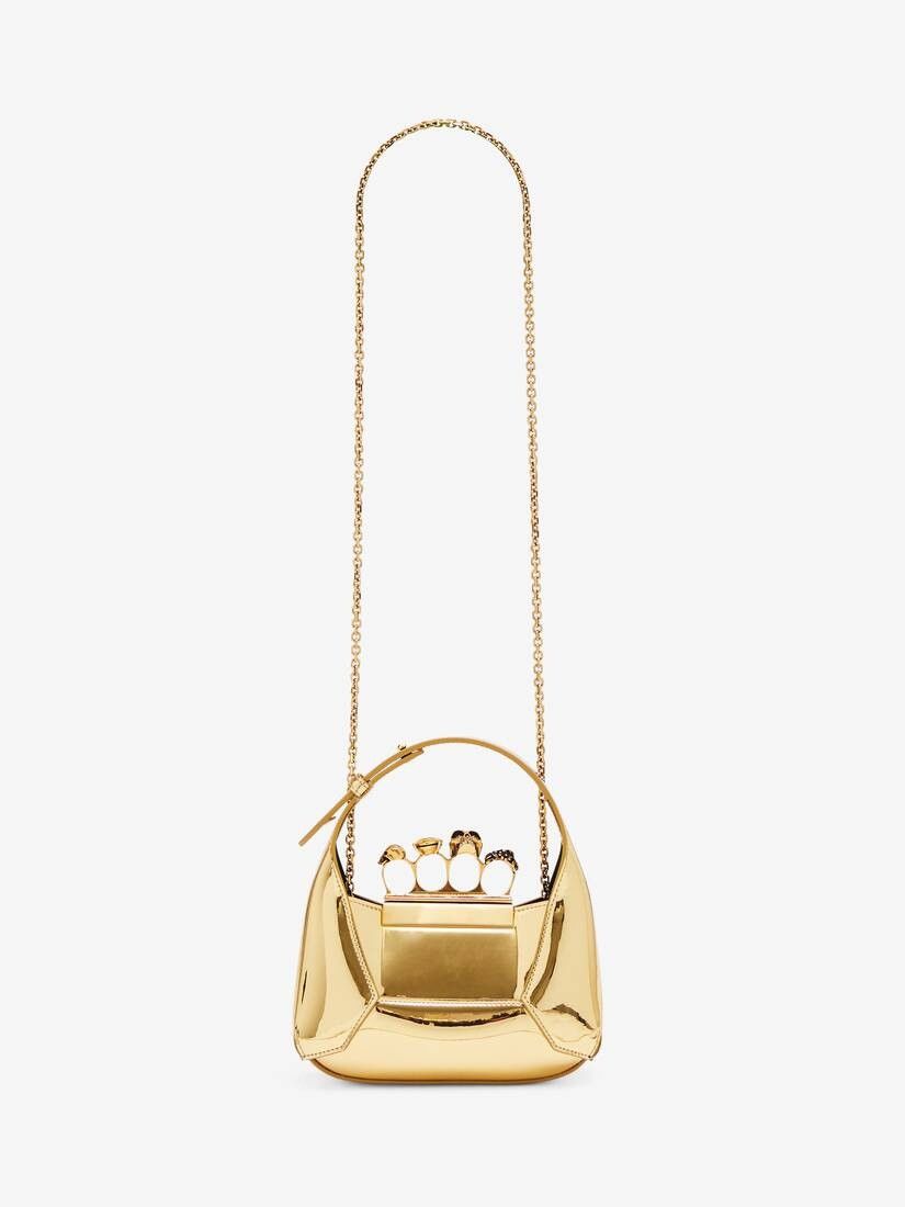 Alexander McQueen o1w1db10925 Size: OS/The Jewelled Hobo Mini Bag in Golden Size ONE SIZE - 5 Thumbnail