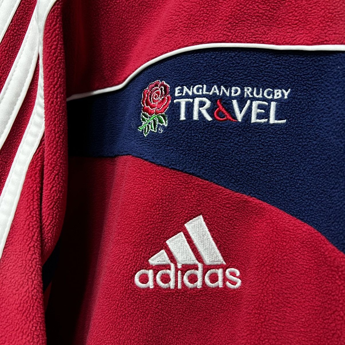 Adidas × Vintage Adidas British Irish Lions Training Fleece Jacket Rugby Zip Size US L / EU 52-54 / 3 - 9 Thumbnail