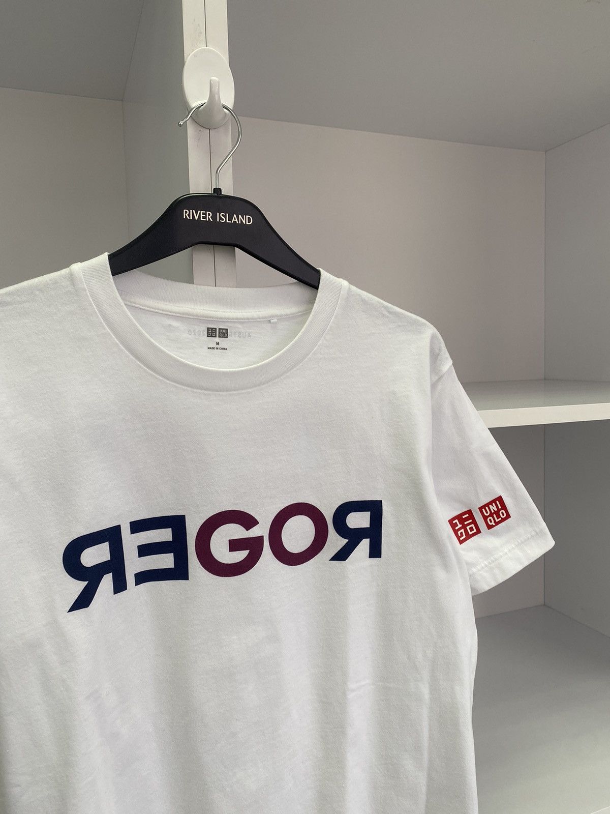 Uniqlo × Vintage Uniqlo Roger Federer ROGER Tennis T-Shirt Short Sleeve Tee Size US M / EU 48-50 / 2 - 9 Thumbnail